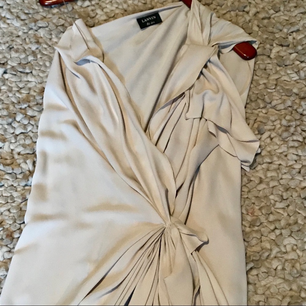 SOLD✨Lanvin couture photo shoot silk dress - Picture 6 of 8